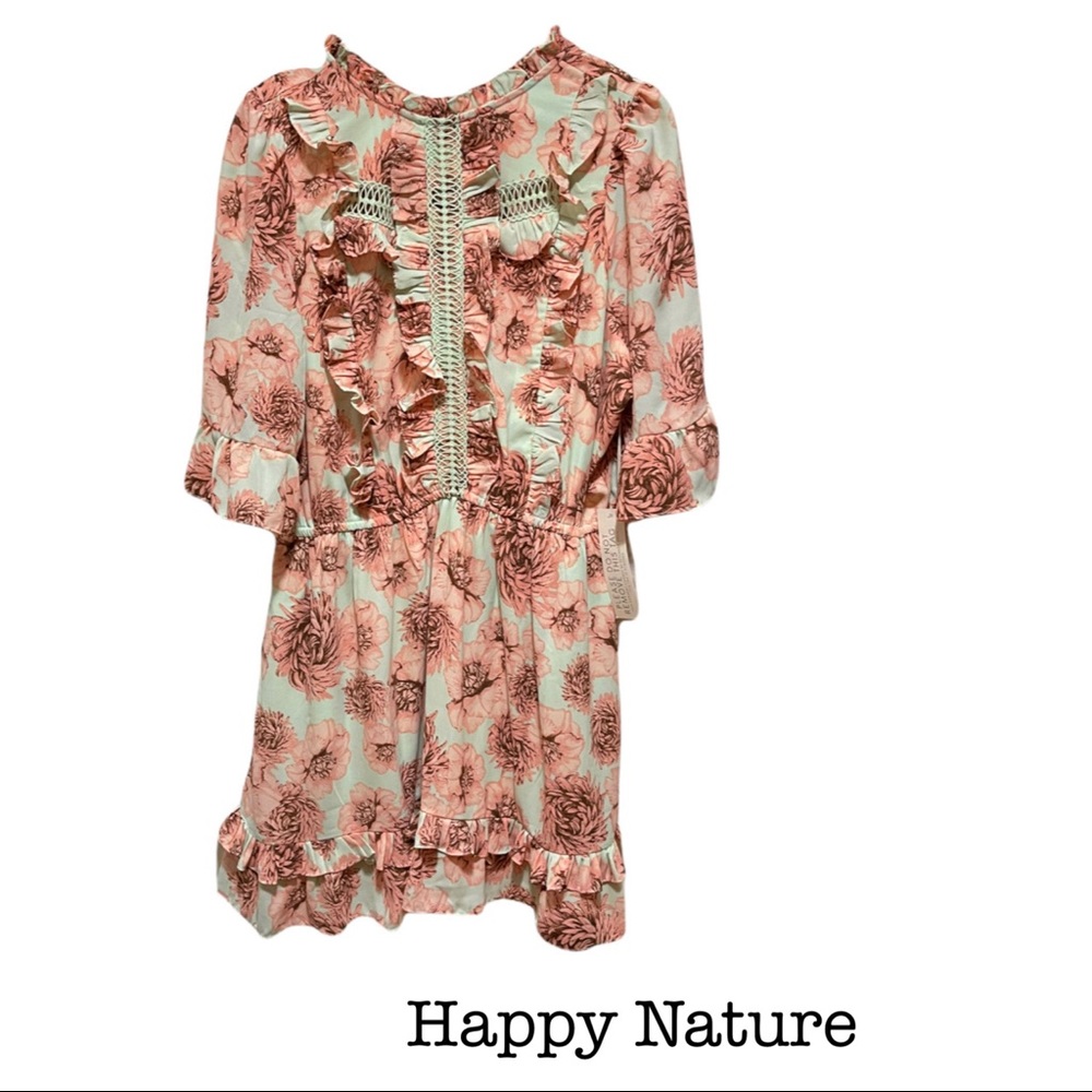 NWT Boho Chic Happy Nature Floral Perfect Tea Party Attire!